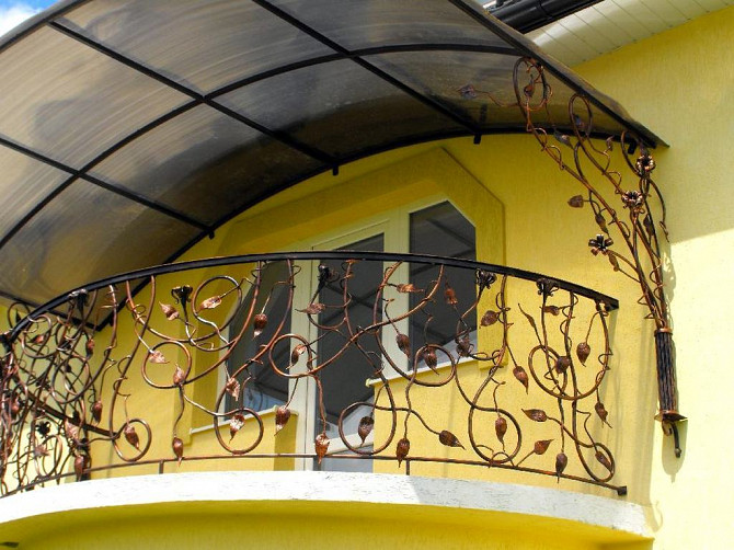 Кованые балконные перила (ограждения) Одеса - photo 2