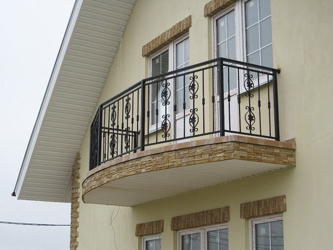 Кованые балконные перила (ограждения) Одеса - photo 8