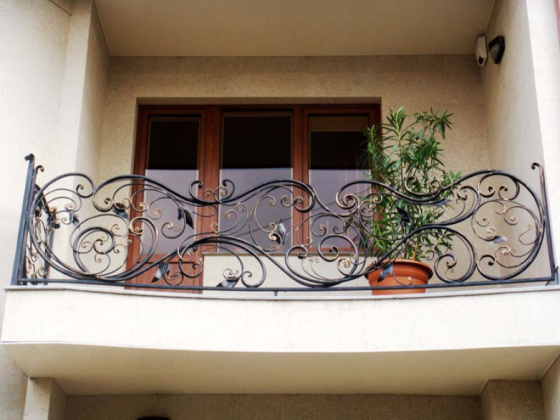 Кованые и сварные балконные перила (ограждения для балкона) Одеса