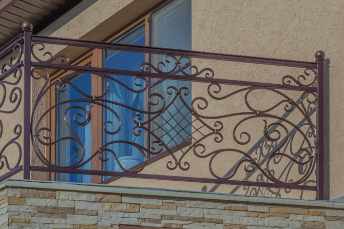 Кованые и сварные балконные перила (ограждения для балкона) Одеса - photo 4
