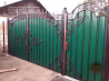 Распашные двухстворчатые металлические ворота. Откатные ворота Одесса