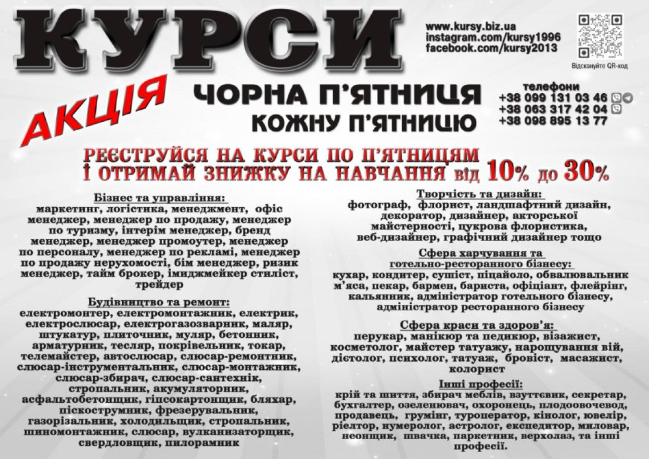 Курси кухаря, електрика, маляра, зварника, слюсаря Дніпро - photo 1