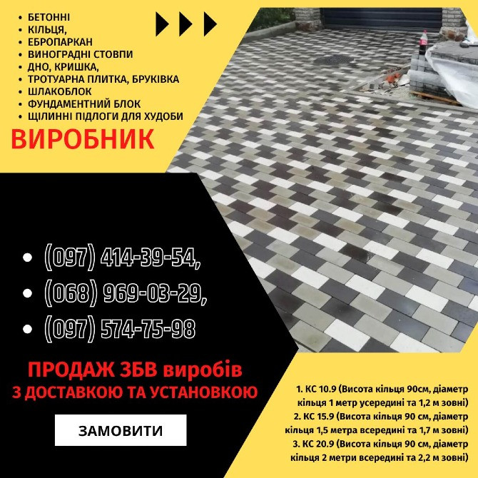 Залізобетонні кільця | Європаркан | Металовироби — Акабуд Кировоград - изображение 8