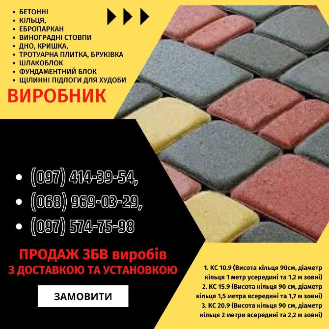 Залізобетонні кільця | Європаркан | Металовироби — Акабуд Кировоград - изображение 7