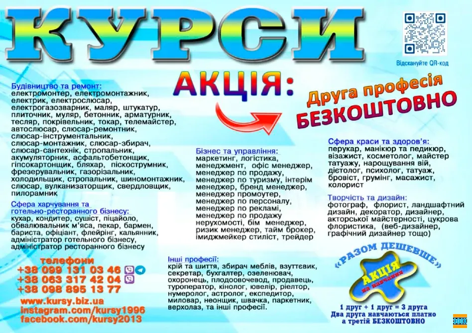 Курси кондитер, штукатур, перукар, тесдяр, токар Луцьк - photo 1