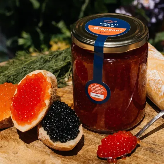 Красная икра форели Бородянка Бородянка