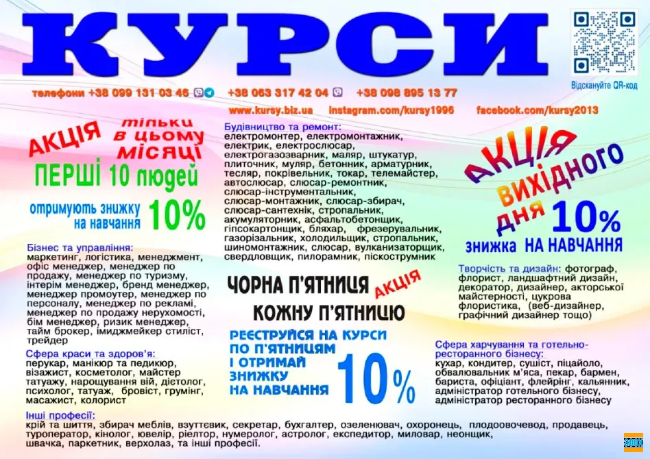 Курси перукар, колорист, бухгалтер, логіст, кухар Харьков - изображение 1
