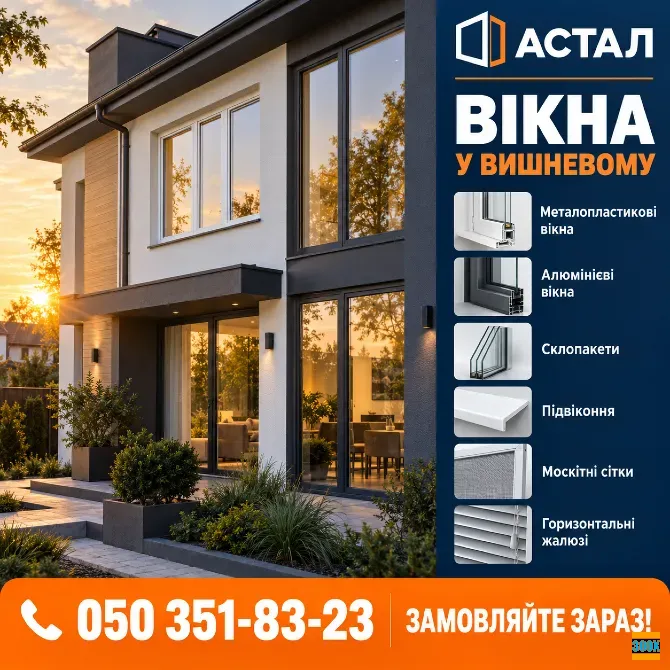 Склопакети у Вишневому – продаж та встановлення *Астал* Вишневе - photo 1