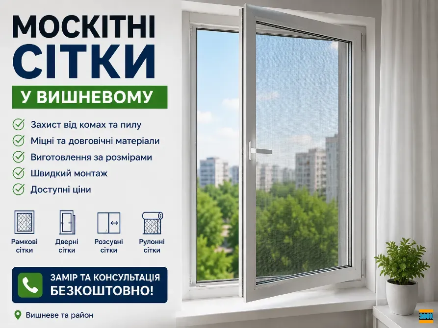 Москітні сітки у Вишневому – виготовлення та встановлення Вишневе - photo 1