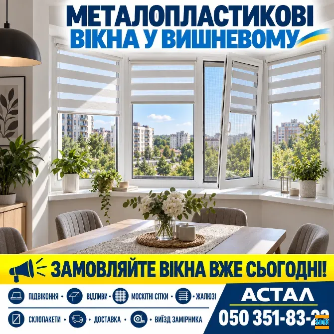 Горизонтальні жалюзі у Вишневому – продаж та встановлення *Астал* Вишнёвое - изображение 1