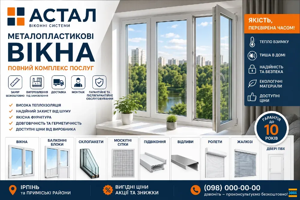 Металопластикові вікна в Ірпені Ірпінь - photo 1