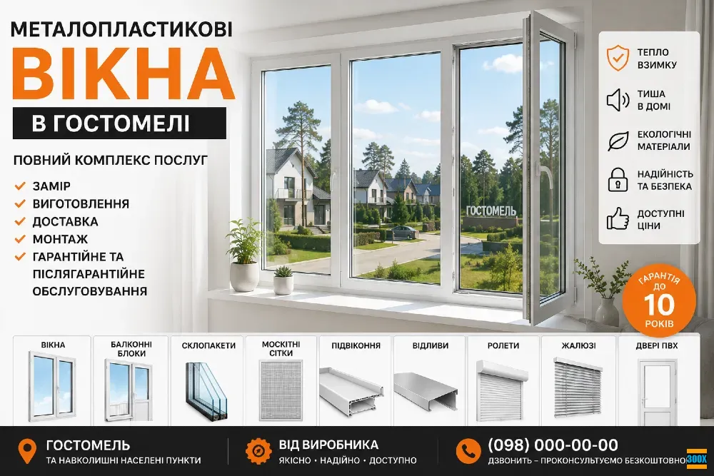 Металопластикові вікна в Гостомелі Гостомель - изображение 2