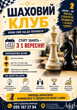 Шаховий клуб в Ірпені Ирпень