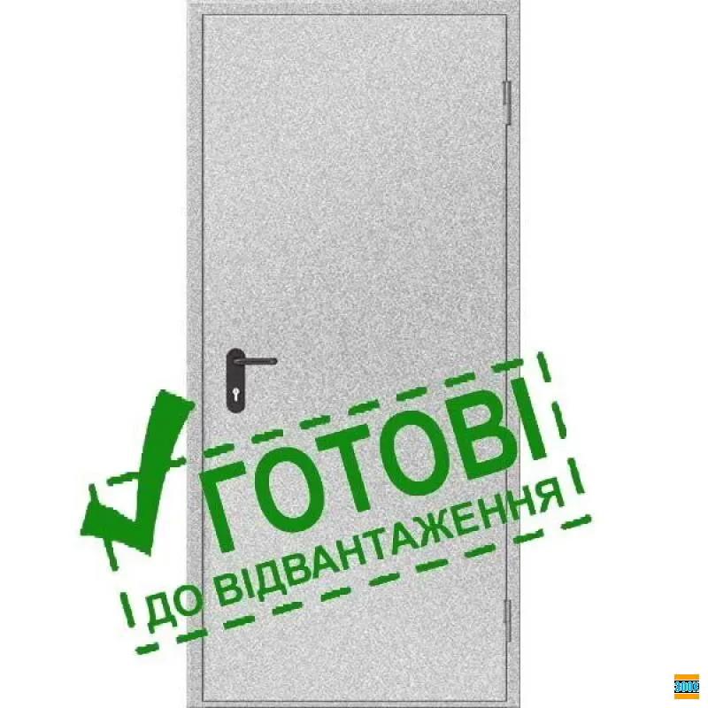 Протипожежні двері глухі від виробника — ДМП одностулкові та двостулкові в Києві Вінниця - photo 3